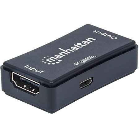 System przekazu sygnału AV Manhattan Wzmacniacz sygnału HDMI (Repeater) do 40m UHD 4K (207621)