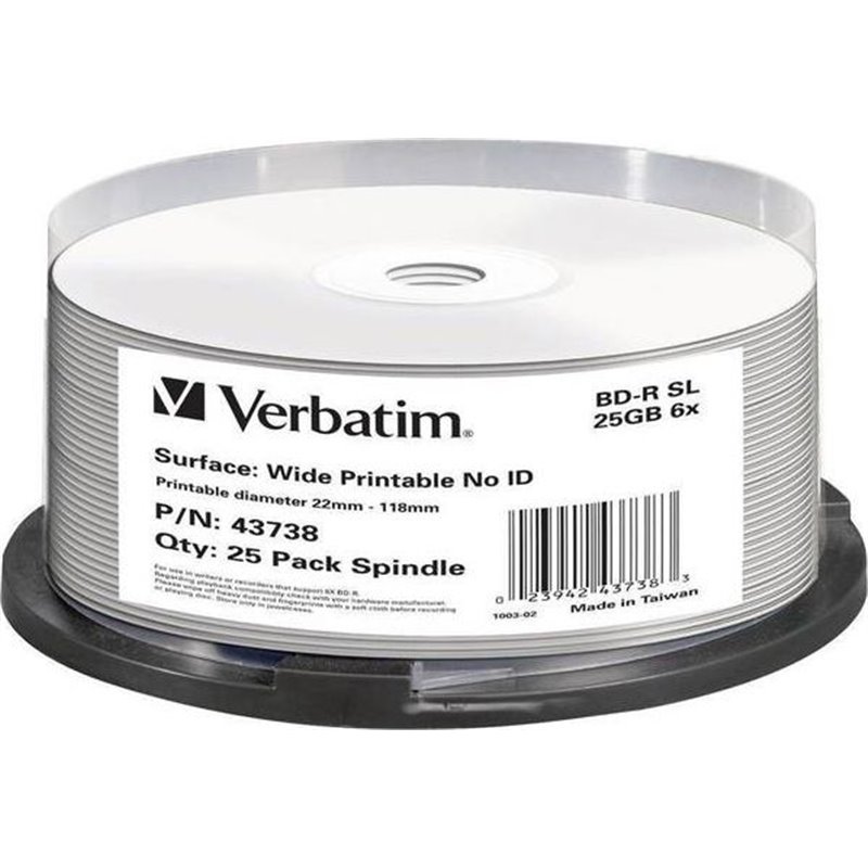 Verbatim BD-R 25 GB 6x 10 sztuk (43804)