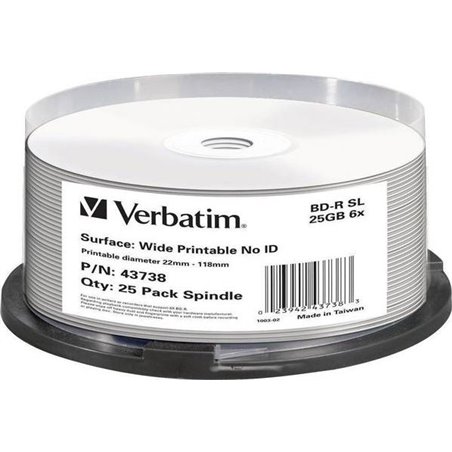 Verbatim BD-R 25 GB 6x 10 sztuk (43804)
