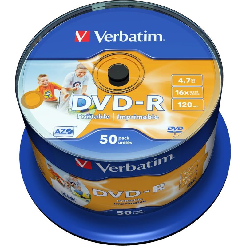 Verbatim DVD-R 4.7 GB 16x 50 sztuk (43548)