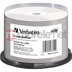 Verbatim DVD-R 4.7 GB 16x 50 sztuk (43734)