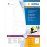 Herma Etykiety samoprzylepne Maxi 4460, A4, na CD, białe, okrągłe, Ø 116 mm, papier matowy, 200 szt (4460)