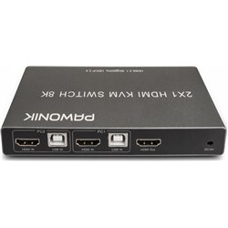 Konsola KVM Pawonik KONSOLA KVM HDMI 2.1 PRZEŁĄCZNIK SWITCH 4K 120HZ 8K 2 KOMPUTERY - 1 MONITOR
