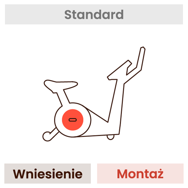 Montaż roweru treningowego (wniesienie, fachowy montaż, wyniesienie opakowań)