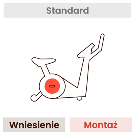 Montaż roweru treningowego (wniesienie, fachowy montaż, wyniesienie opakowań)