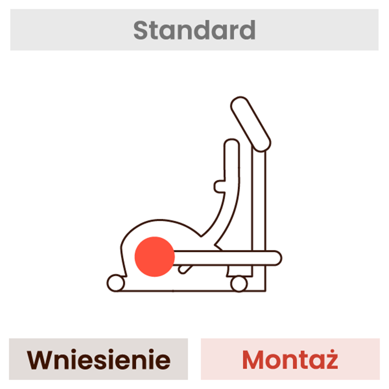 Montaż orbitreka (wniesienie, fachowy montaż, wyniesienie opakowań)