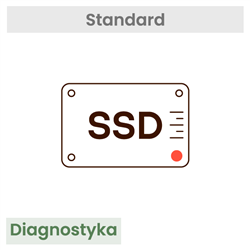 Pierwsze uruchomienie i test dysku HDD i SSD