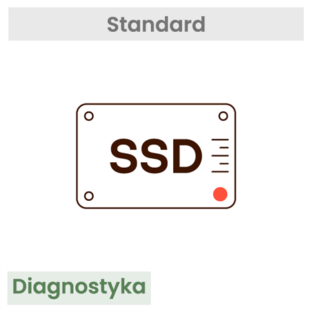 Pierwsze uruchomienie i test dysku HDD i SSD
