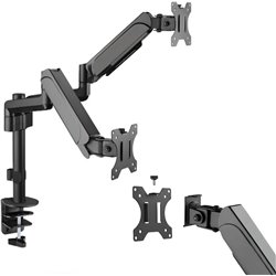 HDWR Uchwyt biurkowy na 2 monitory 17" - 32" (SolidHand-AS02)