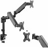 HDWR Uchwyt biurkowy na 2 monitory 17" - 32" (SolidHand-AS02)
