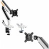 HDWR Uchwyt sprężynowy do monitora, czarny, dwa porty USB, HDWR SolidHand-ES01U
