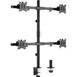 InLine® Tischhalterung, für 4x LCD-/LED-Display bis 81cm (32"), max. 9kg