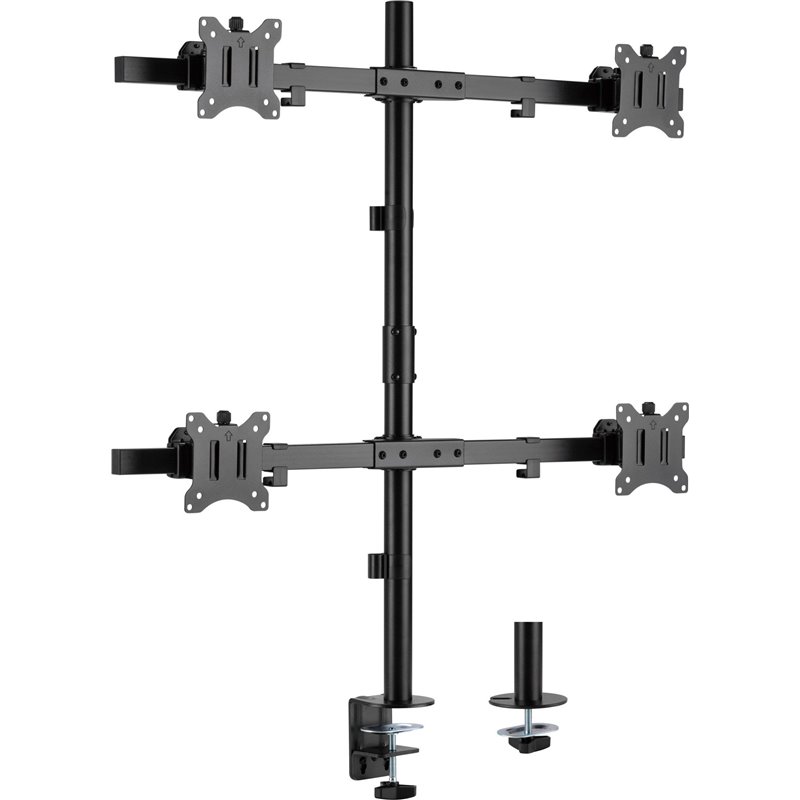 InLine® Tischhalterung, für 4x LCD-/LED-Display bis 81cm (32"), max. 9kg