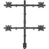 InLine® Tischhalterung, für 4x LCD-/LED-Display bis 81cm (32"), max. 9kg