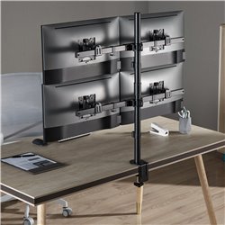 InLine® Tischhalterung, für 4x LCD-/LED-Display bis 81cm (32"), max. 9kg