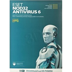 ESET NOD32 Antivirus 2013 na 3 urządzenia na 12 miesięcy  (NOD321/24U)