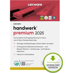 Program Lexware LEXWARE ESD handwerk premium 2025 unbegrenzte Laufzeit Download
