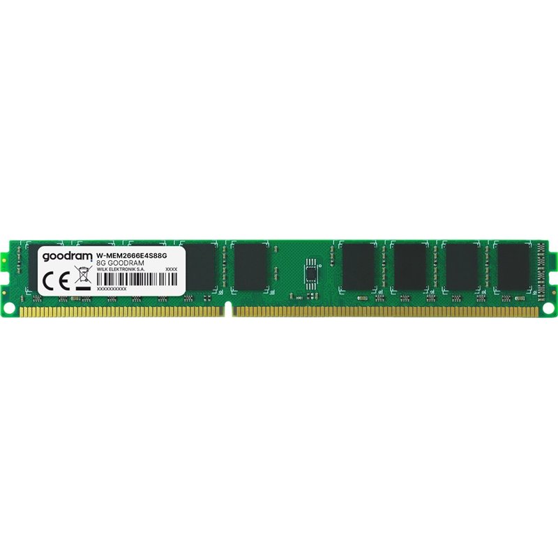 Pamięć serwerowa GoodRam DDR4, 8 GB, 2666 MHz, CL19 (W-MEM2666E4S88G)