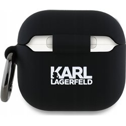 Karl Lagerfeld KLA4RUNCHK AirPods 4       cover czarny/black Silicone Choupette Head 3D