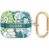 Guess Etui ochronne Flower Strap Collection do AirPods 3 zielone