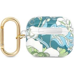 Guess Etui ochronne Flower Strap Collection do AirPods 3 zielone